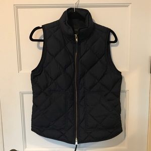 JCrew Navy Quilted Vest